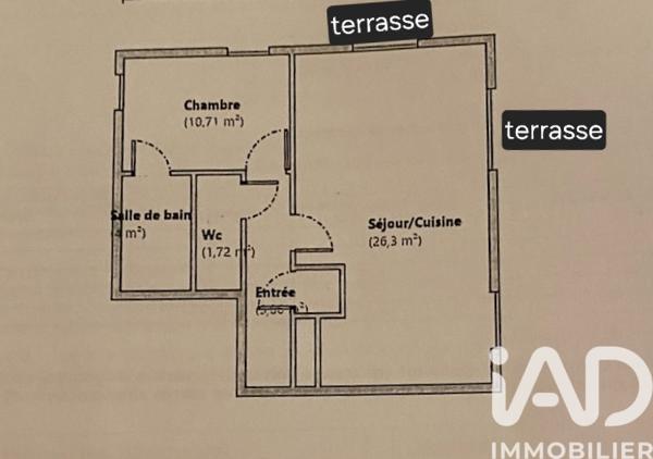 Appartement à vendre 2 pièces 49 m² Saint-Saulve