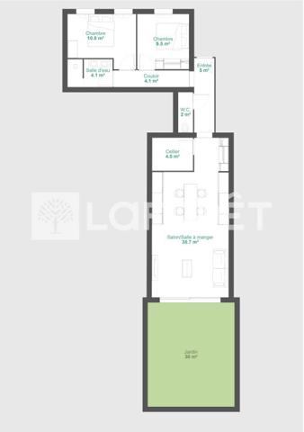 Achat appartement près de REIMS - 3 pièce(s) - 74 m² - 239 000 €