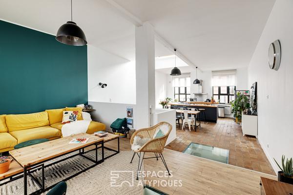 Loft dans une ancienne bonneterie avec terrasse