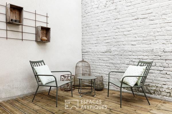 Loft dans une ancienne bonneterie avec terrasse