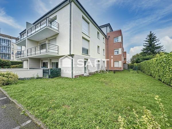 Charmant appartement en rez-de-jardin de 3 pièces avec 2 places de stationnement privatifs