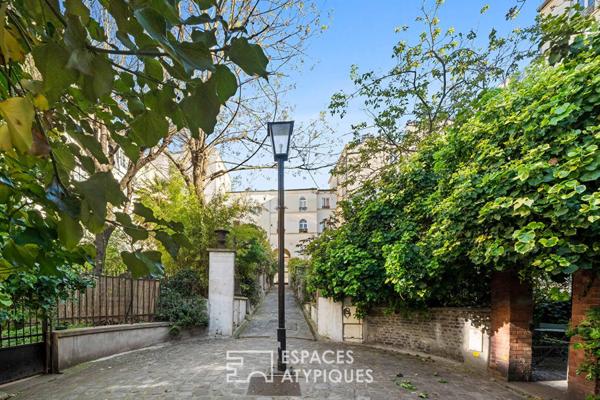 Maison singulière avec jardin au coeur d’une villa privée