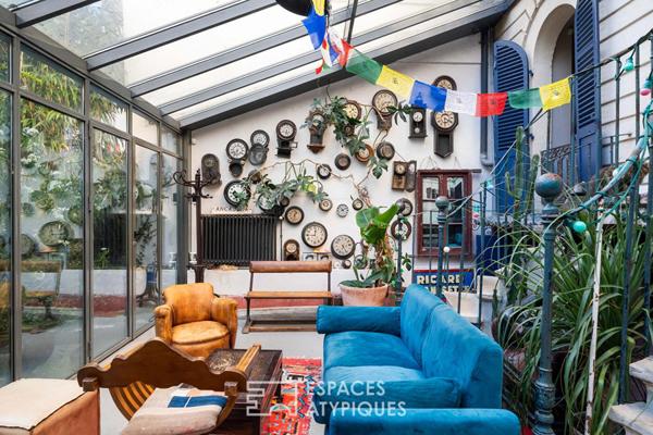 Maison singulière avec jardin au coeur d’une villa privée