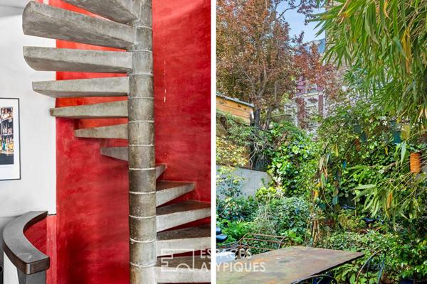 Maison singulière avec jardin au coeur d’une villa privée