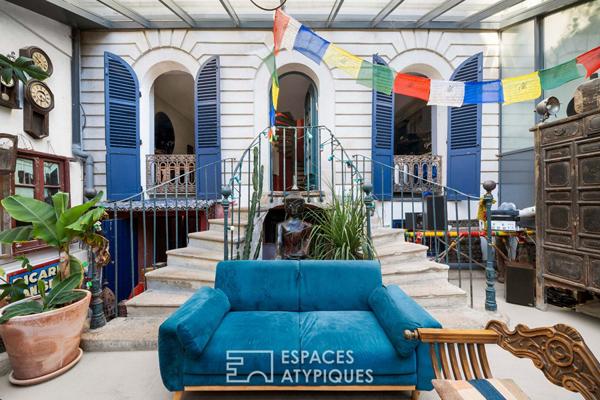 Maison singulière avec jardin au coeur d’une villa privée