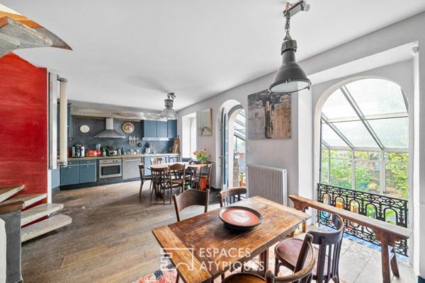 Maison singulière avec jardin au coeur d’une villa privée