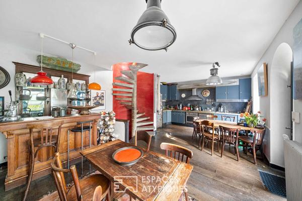 Maison singulière avec jardin au coeur d’une villa privée