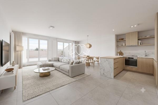 MEYZIEU – ATTIQUE D’EXCEPTION T5 de 117 m² avec 170m2 de terrasse