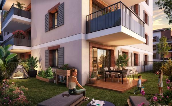 Appartement neuf T3 Duplex 68,12 m²+ Loggia + Parking à Quint-Fonsegrives