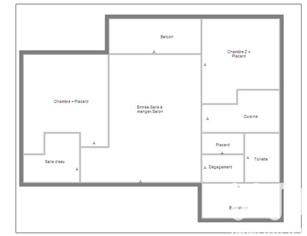 Appartement à vendre 4 pièces 63 m² Mérignac
