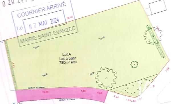 Terrain à vendre 780 m² Saint-Évarzec