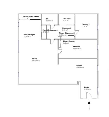 Appartement à vendre 4 pièces 84 m² Drancy