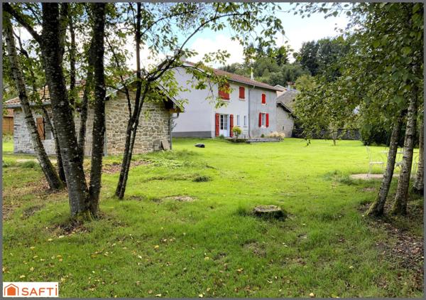 ANCIENNE FERME RENOVEE , HAVRE DE PAIX , TERRAIN PLAT ET ARBORE 3400 M2, GRAND GARAGE