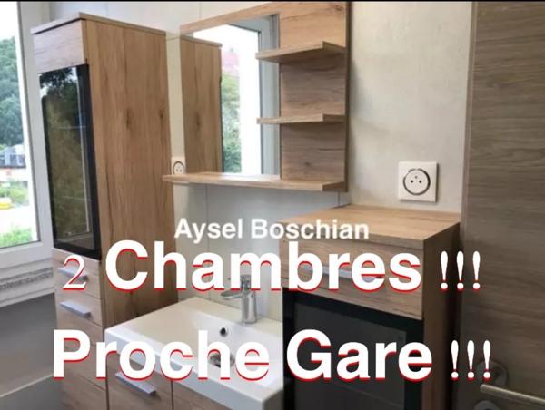 APPARTEMENT LUMINEUX- 2 CHAMBRES- PROCHE GARES ET FRONTIERES