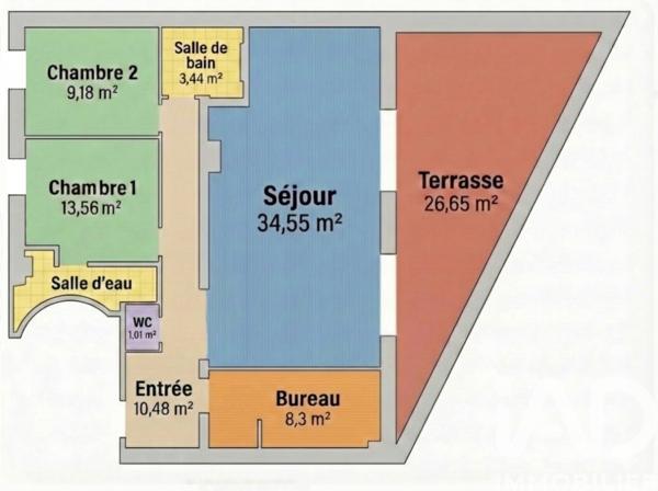 Appartement à vendre 4 pièces 81 m² Paris 16