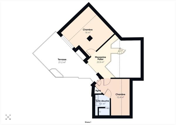 Haute Savoie (74), à vendre AMBILLY - Proche douane - Appartement T4 duplex attique