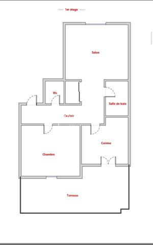 Appartement
                                                                                                                                                                                                                                                                                                                        3 pièce(s)                                                                                                                                                                                                          1 chambre(s)                                                                                                                                                                                                          45  m²