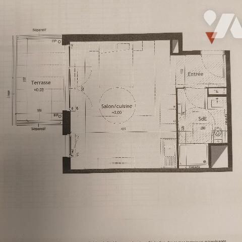 Appartement T1 neuf de 30,5 m² avec terrasse de 6,3 m² et un garage ...
