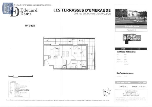 Appartement à louer 2 pièces 38.67m²