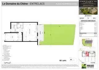 Maison à vendre  4 pièces - 88,29 m 2   ENTRELACS  - 73