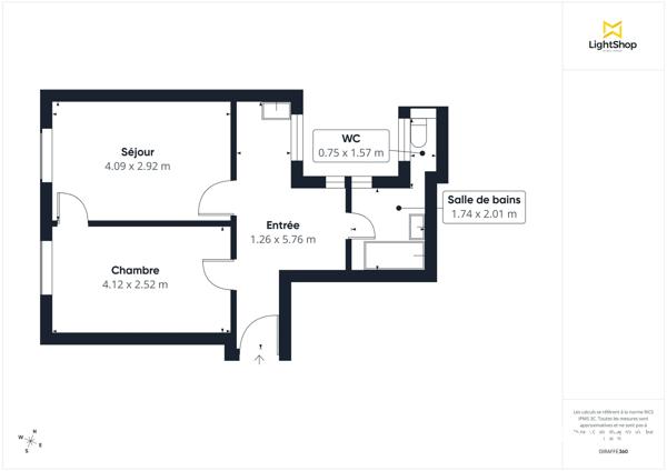 Lumineux - 2 pièces 37m² - Rue piétonne, rue Claude Decaen, 75012