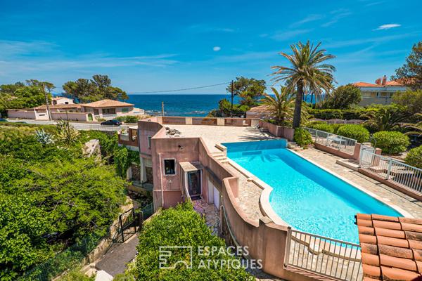 Loft contemporain avec piscine et plage à pieds