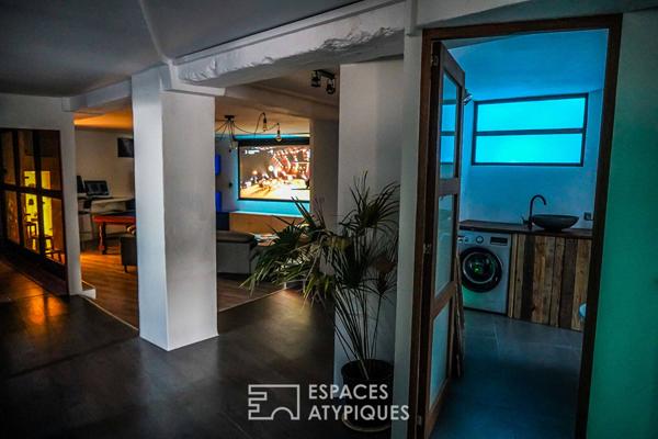 Loft contemporain avec piscine et plage à pieds