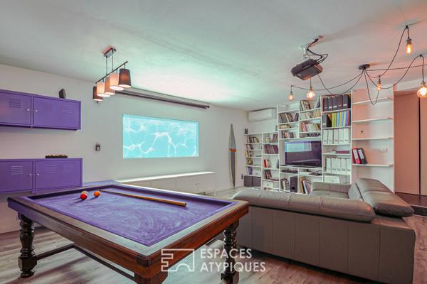 Loft contemporain avec piscine et plage à pieds