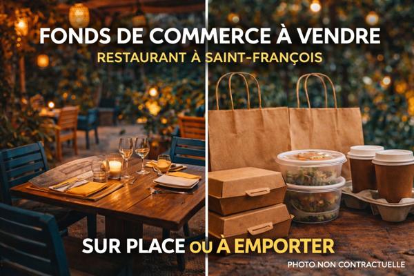 EN EXCLUSIVITÉ — FONDS DE COMMERCE RESTAURANT — SAINT-FRANÇOIS