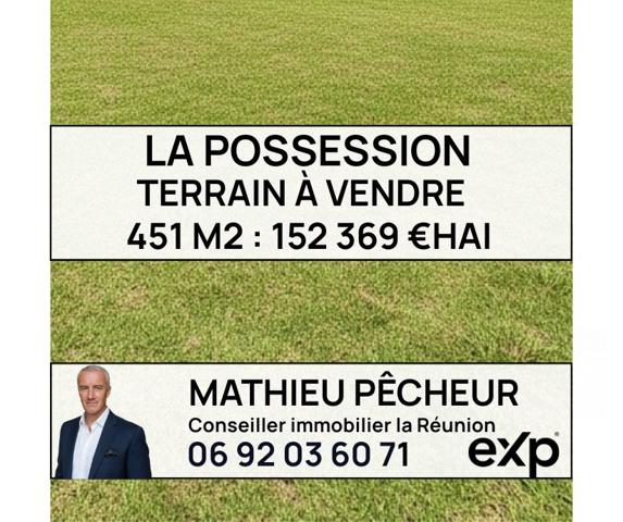 Terrain à vendre La Possession 451m2