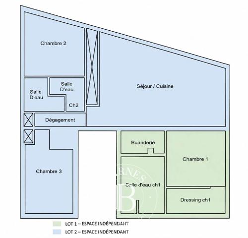 Cannes, Appartement 3 Chambres -  93 m² à vendre