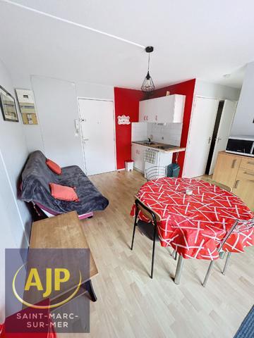 Appartement à louer Saint Nazaire : 2 pièces, 25m² avec 1 chambre(s) à 529€ - AJP Immobilier Saint-Marc-sur-Mer