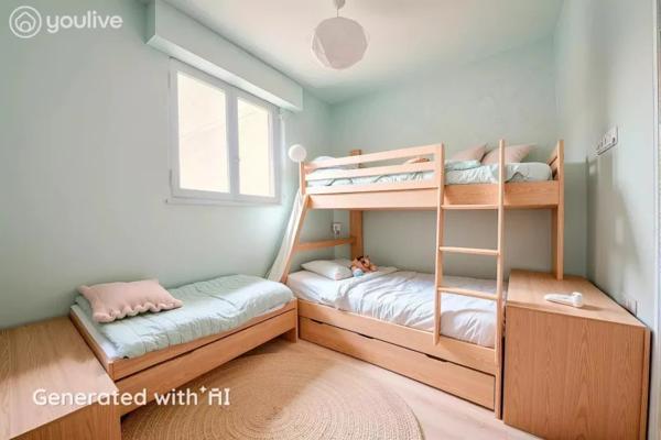 GARE (Rechèvres) Appartement 112m2 6 pièces plein sud 4 chambres secteur Gare