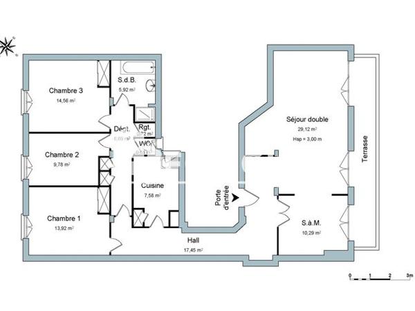 Location Appartement 5 pièces 116.9 m² - 3 RUE RACINE Toulon 83000