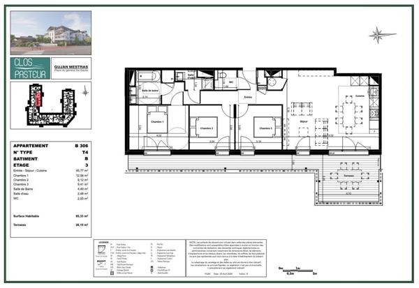 Appartement à vendre 4 pièces 85 m² Gujan-Mestras