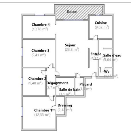 Appartement à vendre 5 pièces 93,74 m² Ivry-sur-Seine