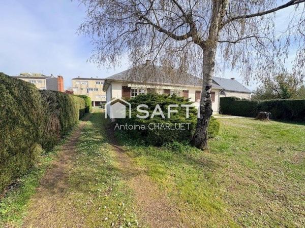 Maison 111,5 m² - centre ville - 4 chambres - terrain de 1197m²
