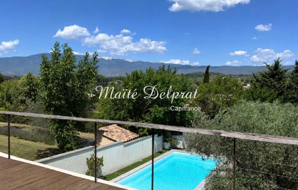 Maison à vendre à Mormoiron – 141 m² – 4 chambres – DPE B - Vue exceptionnelle sur le Mont Ventoux
