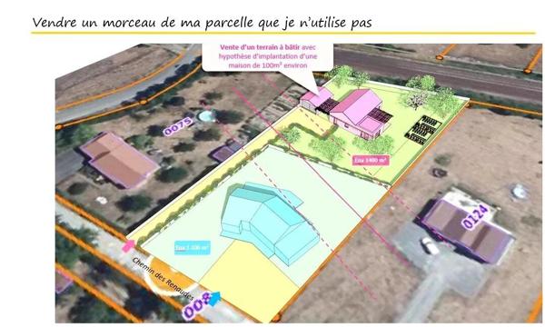 Vente Terrain 1400 m2 à Moncé-en-Belin
