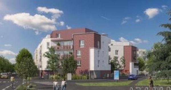 appartement T3 neuf à vendre SOTTEVILLE LES ROUEN (76), surface hab 63.19 m2 + terrasse 8.14 m2 + park