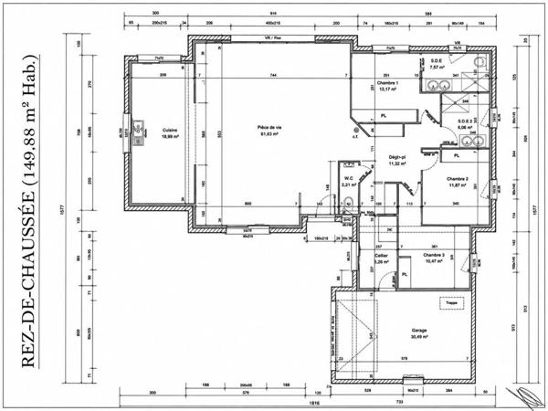 14130 Maison plain pied neuve 150 m² 3 chambres 609 000 Euros