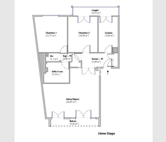 Appartement 3 pièces - 70 m²