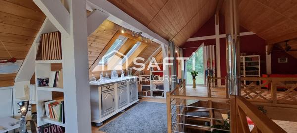 Maison 136m² avec dépendance de 50m², construction bois