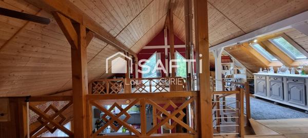 Maison 136m² avec dépendance de 50m², construction bois