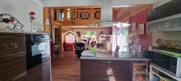 Maison 136m² avec dépendance de 50m², construction bois