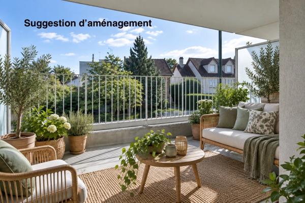 Appartement à vendre 3 pièces PALAISEAU (91), 2 chambres, terrasse, RER à 7 min