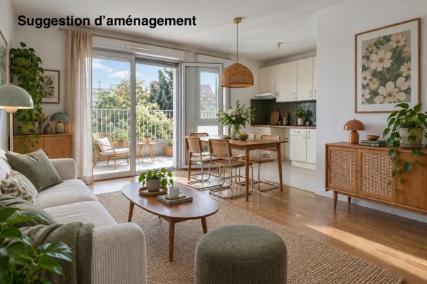 Appartement à vendre 3 pièces PALAISEAU (91), 2 chambres, terrasse, RER à 7 min