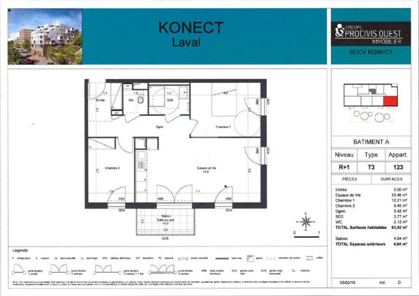 Appartement à louer à Laval (53000)
