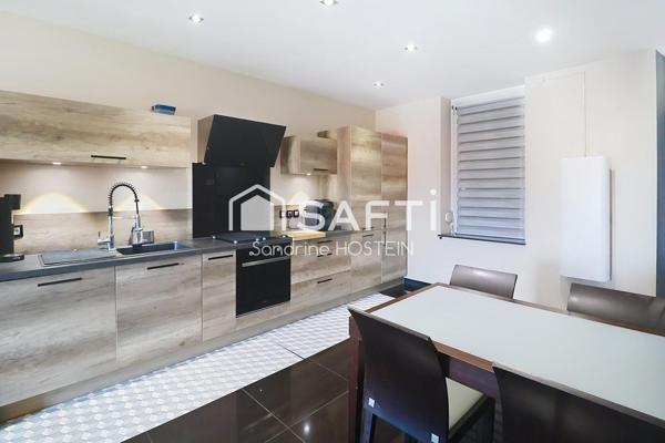Maison rénovée de 110m2 hab avec 3 chambres, terrasse, jardin et garage