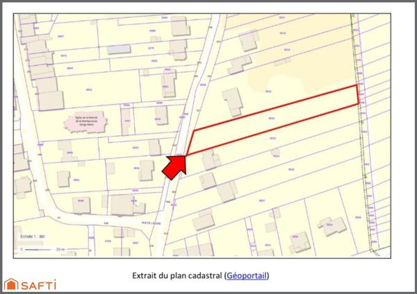 Terrain constructible de 2 114 m² à Laudrefang